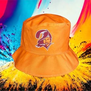 Tampa Bay Buccaneers Bucs Bucco Bruce Orange Unisex NFL Licensed Bucket Hat New